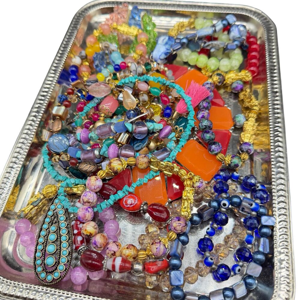 Vintage Broken Costume Jewelry Lot Rhinestone  Repurpose Embellishments DIY Broo